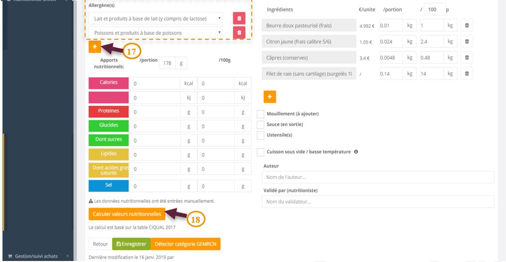 Réaliser la fiche technique d'un plat – letoutpariscuisine